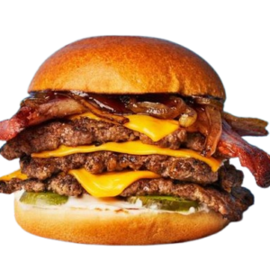 Triple BBQ Bacon CheeseBurger